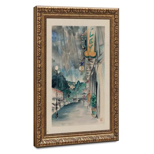 Impression sur toile Chiura Obata paysage vintage de Berkeley pour bureau