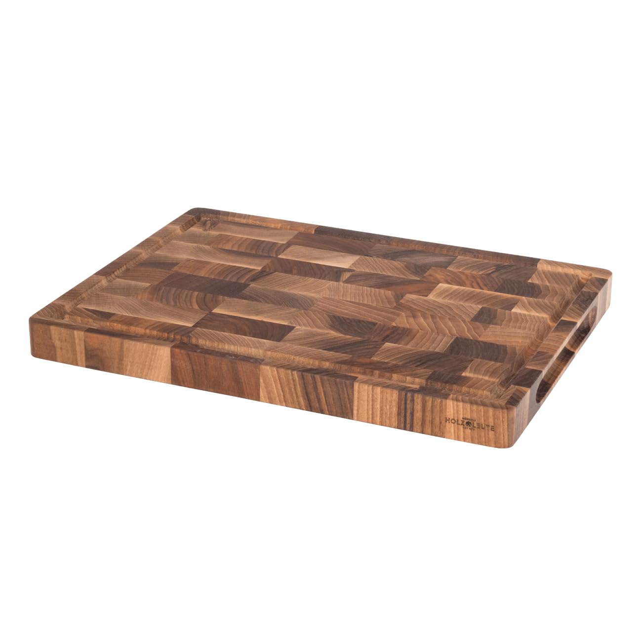 Stirnholz Schneidebrett Nussbaum Holz 40 x 30 x 3 cm | Holz-Leute
