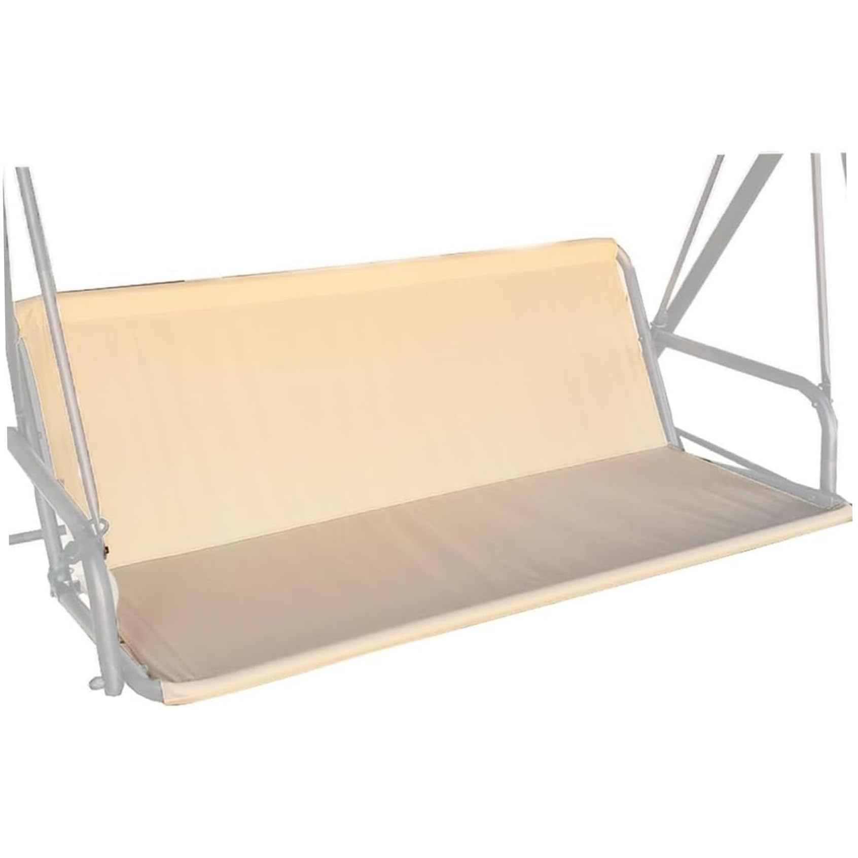 Swing Replacement Fabric, Heavy Duty 600D Oxford Swing Seat Cover Waterproof & UV Resistant, Easy to Install Patio Chair Replacement Fabric for Swings (Beige, 62.20x20.47x20.47 inch)