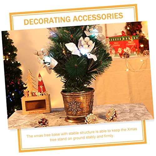 Christmas tree stand PRETYZOOM base del árbol de Navidad con soporte reutilizable 3
