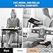 Table-Mate TV Tray Table | Portable Desk Folding Dinner Tray, Couch Table Trays for Eating Snack Food, Portable Laptop Desk, Bed Trays for Eating | Adjustable TV Trays with 3 Angles and Cup Holder