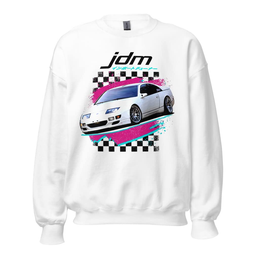 300ZX JDM koszula retro lata 80. estetyczna japońska entuzjastka samochodów grafika bluza z okrągłym dekoltem