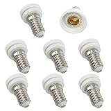DZYDZR 8pcs LED Bulb Base Socket E14 to E12 Adapter Converter