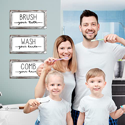 3 Pcs Bathroom Wood Sign - image 7