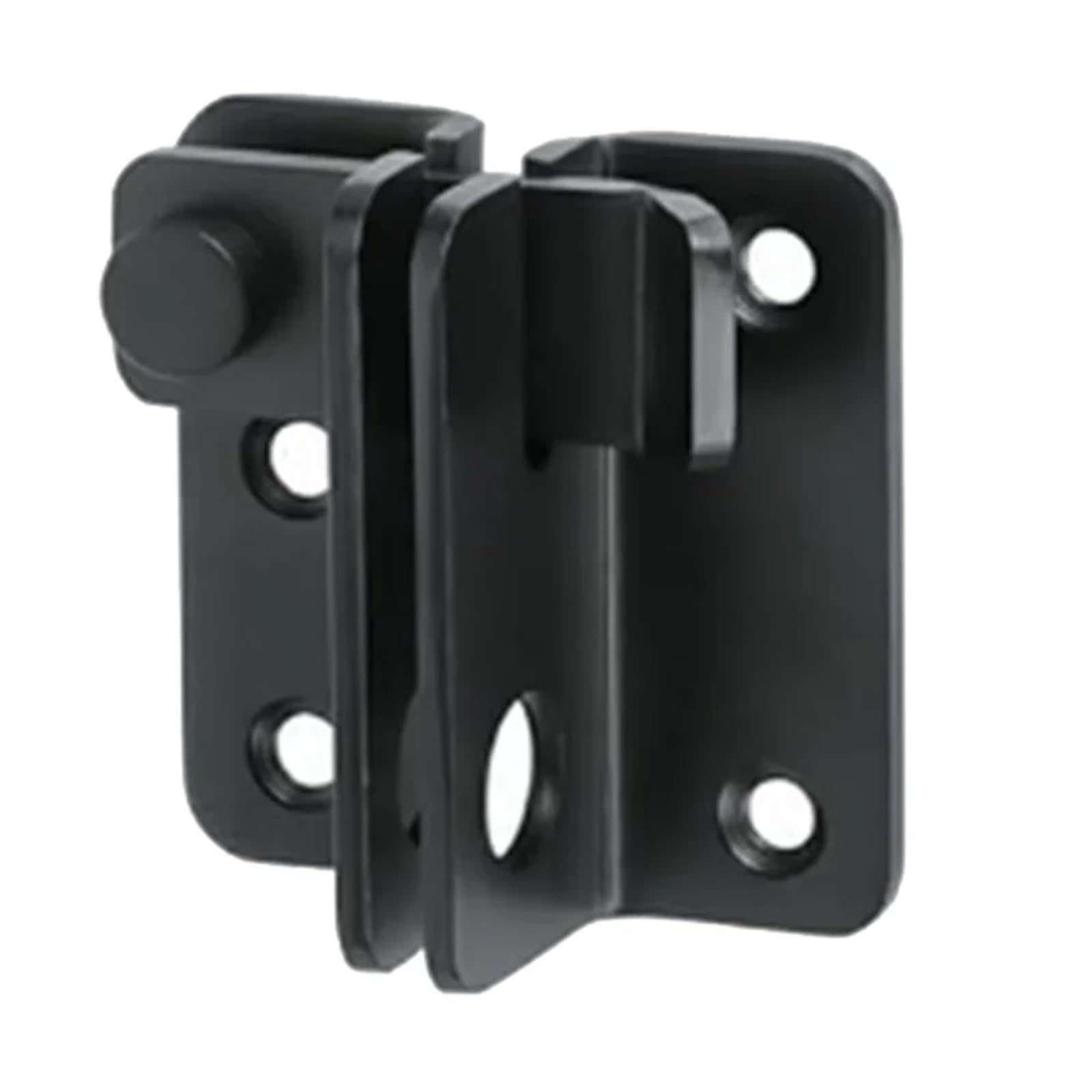 Dqzrtueca One Color 2 Pcs Black Flip Latch Sliding Bolt Security Lock 53X60x26mm For Barn Cabinet Bathroom