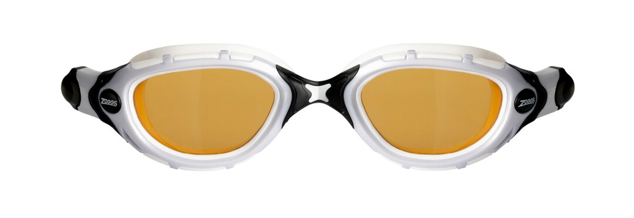 Zoggs Original Predator Flex Adult Swimming Goggles, Polarised Ultra Lens/White/Black