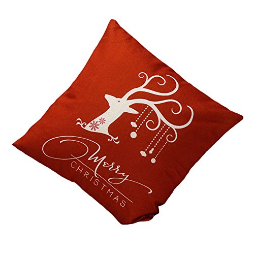 ABCsell 2016 Cotton?Merry?Christmas?Santa?Claus?8 By 18 Inches(18"X18") Home Square Decorative Throw Pillow Cover Cushion Cover Pillow Case Cushion Case