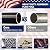 25 FT Sectional Flag Pole for Outside Inground, Heavy Duty Aluminum Flag Poles with 3'x 5' American Flag & Golden Ball Topper, Flag Pole Kit for Yard, Residential and Commercial, Black