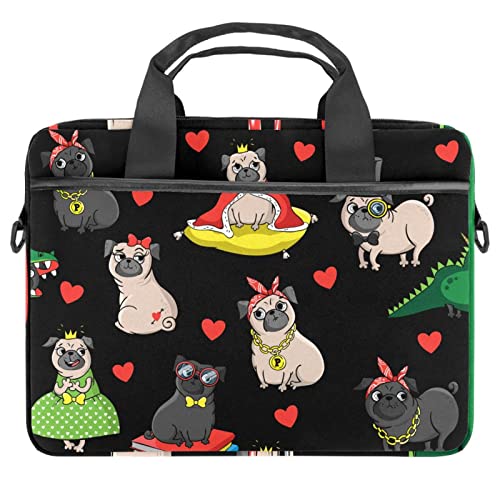 Sacoche PC portable 13.3 pouces antichoc pour protéger votre ordinateur, motif chien fantaisie