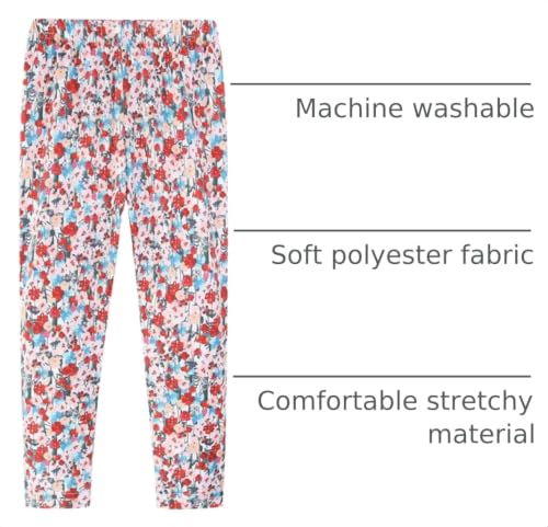 Image of Mud Kingdom Little Big Girls Leggings Cute Printing Polyester Stretchy Fashion Spring Summer