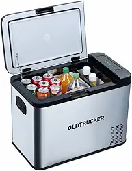 Geladeira Portátil Caminhão Camping Motorhome 35 Litros 12v 24v 110v 220v com Bluetooth - Old Trucker