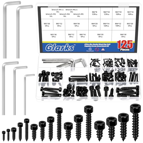 Kit de tornillos autoperforantes de acero inoxidable con cabeza hexagonal miniatura 1