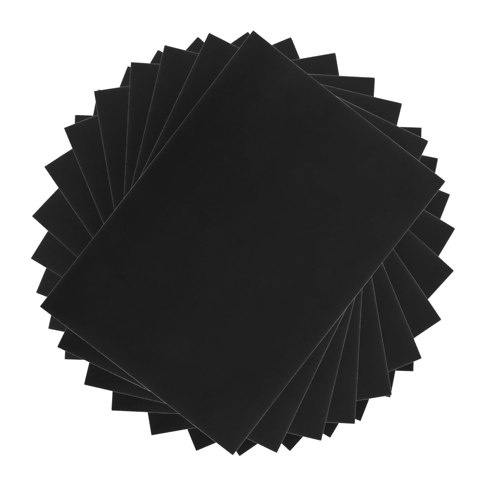 OSALADI 50feuilles Papier Cartonné Noir Papier à Dessin Vierge Matériel de Bricolage et Loisirs Créatifs
