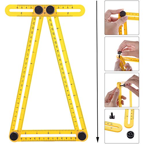 4 Pezzi Multi Angolo Righello, Righello