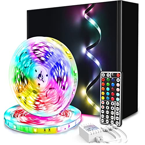 phopollo Led Strip Light, 30m Led Lights with 44 Keys Remote, Flexible RGB Colour Changing Light Strips for Bedroom, Party (15mx2)