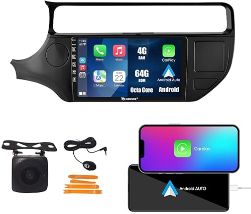 Miniatura 36 de Kunfine Coche Android Navegación Estéreo GPS Radio Reverse Cámara Pantalla 9 "IPS Pantalla Táctil Headunit Tablet Pad Media Player para Kia Rio