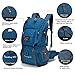 MOUNTAINTOP Hiking Backpack 40L Outdoor Travel Camping Day Pack with Rain Cover, 21.7 x 13 x 7.9 in, Blue