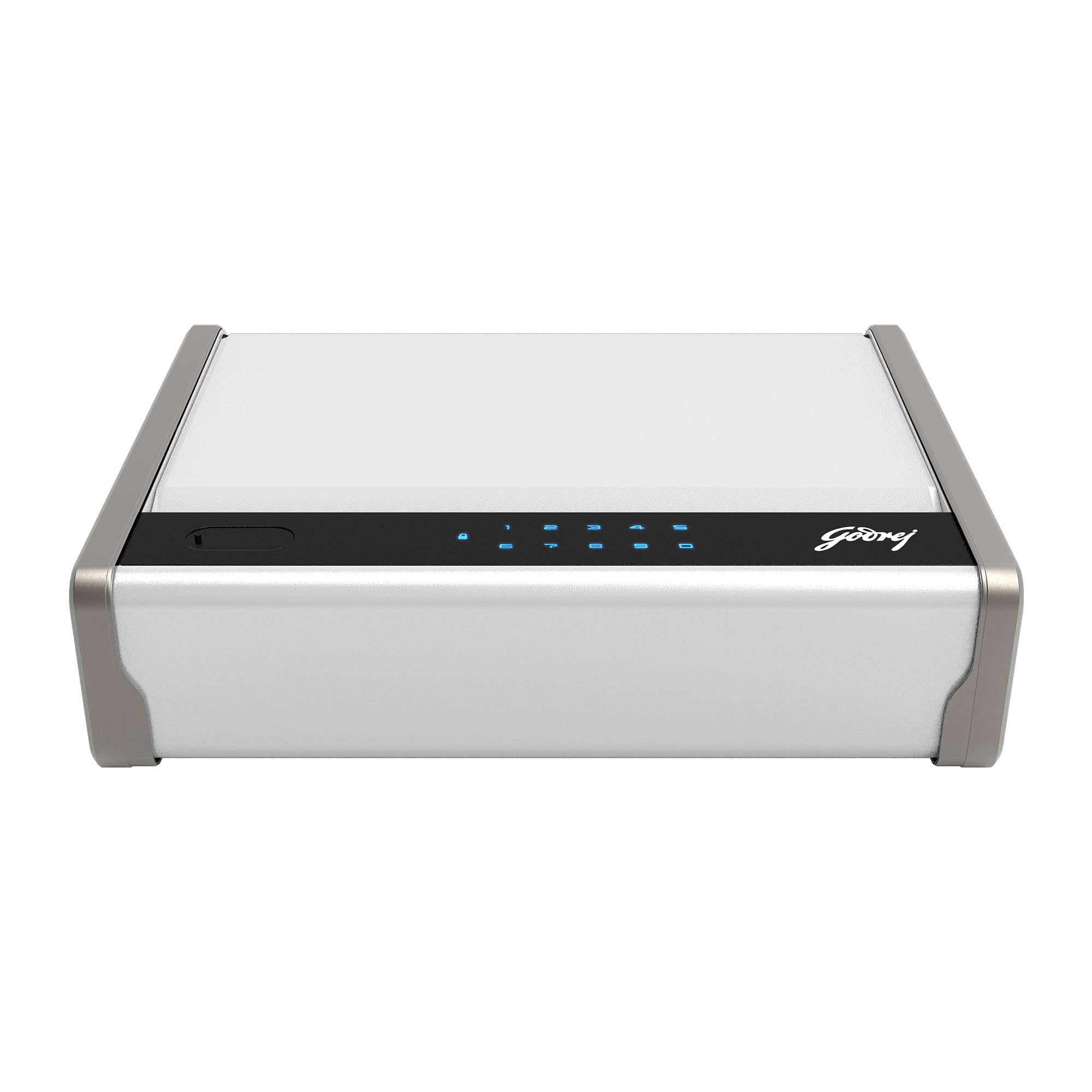 Godrej Security Solutions Verge 2L Digital Safe Personal Locker | USB Port, Emergency Key Access, Tamper Alert, Robust Cable Lock, Carry Handle, Biometric Safe (White)-picture-17