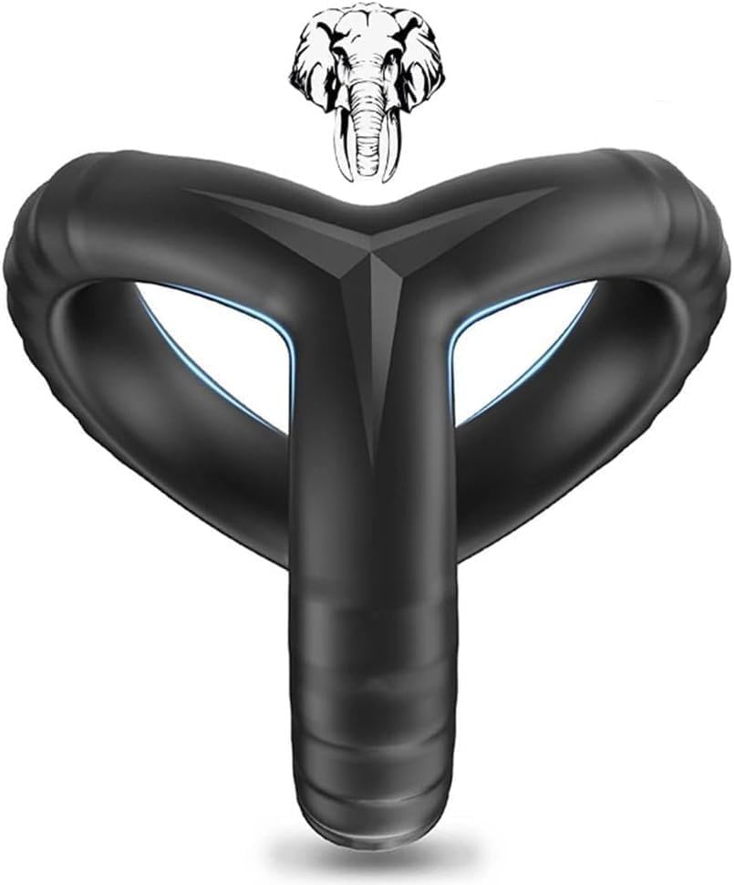 Juguetes para Pareja Š-ëxuales - äñílló Pëñë Masculino con Silicona Suave y Elástica, Ring Triangular Duradero Juguetes Š-ëxuales Hombre Retrasan la Eyaculación, Azul D24-P1