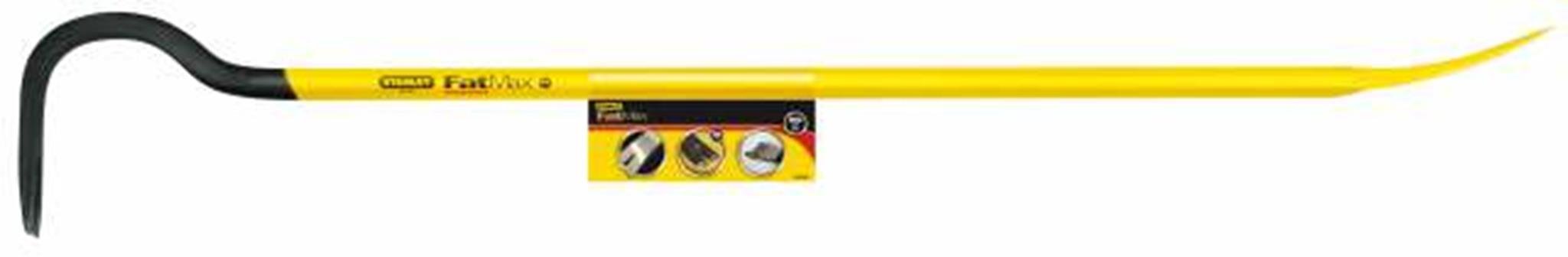 STANLEY 1-55-503 Pied-De-Biche 600 Mm Gamme FATMAX - Acier Au Carbone Trempé - Ultra Léger - Grand Levier - Partie Semi-Plate En U - Entaille Supplémentaire Pour Arracher Les Clous