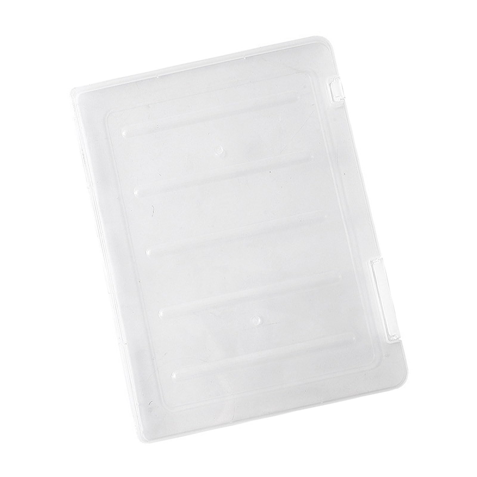ERRORY Clear Document Organiser Container Double Clasps for Business Academic Supplies Multipurpose File Box