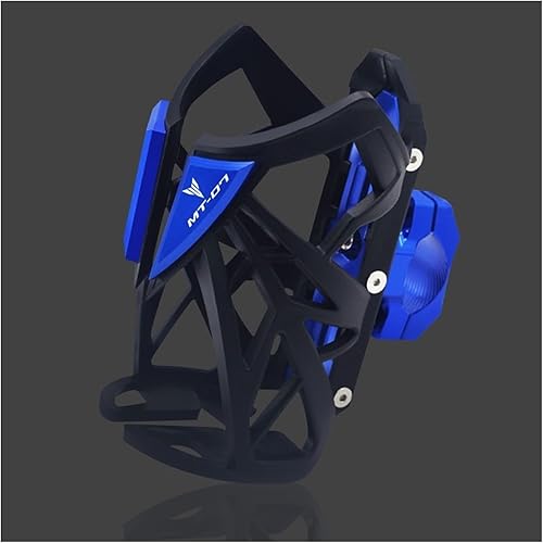 Para Yamaha MT-07 MT-09 MT-03 Mt07 Mt0903 Motocicleta Bebida Botella de Agua Jaula Bebida Taza Titular Sdand MT07 09 03 (Color  Azul MT-07)
