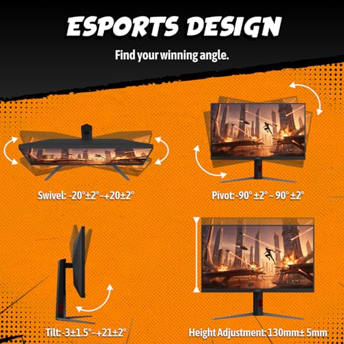 Image of AOC 32 inch Gaming Monitor 4K IPS Dual Mode 320Hz G-SYNC Compatible, U32G4 | 3840x2160 Computer Monitor, 4K 160Hz / FHD 320Hz, 0.5ms / 0.3ms, HDR, HDMI 2.1, DP 1.4, Height Adjustable, Earphone Out, VESA