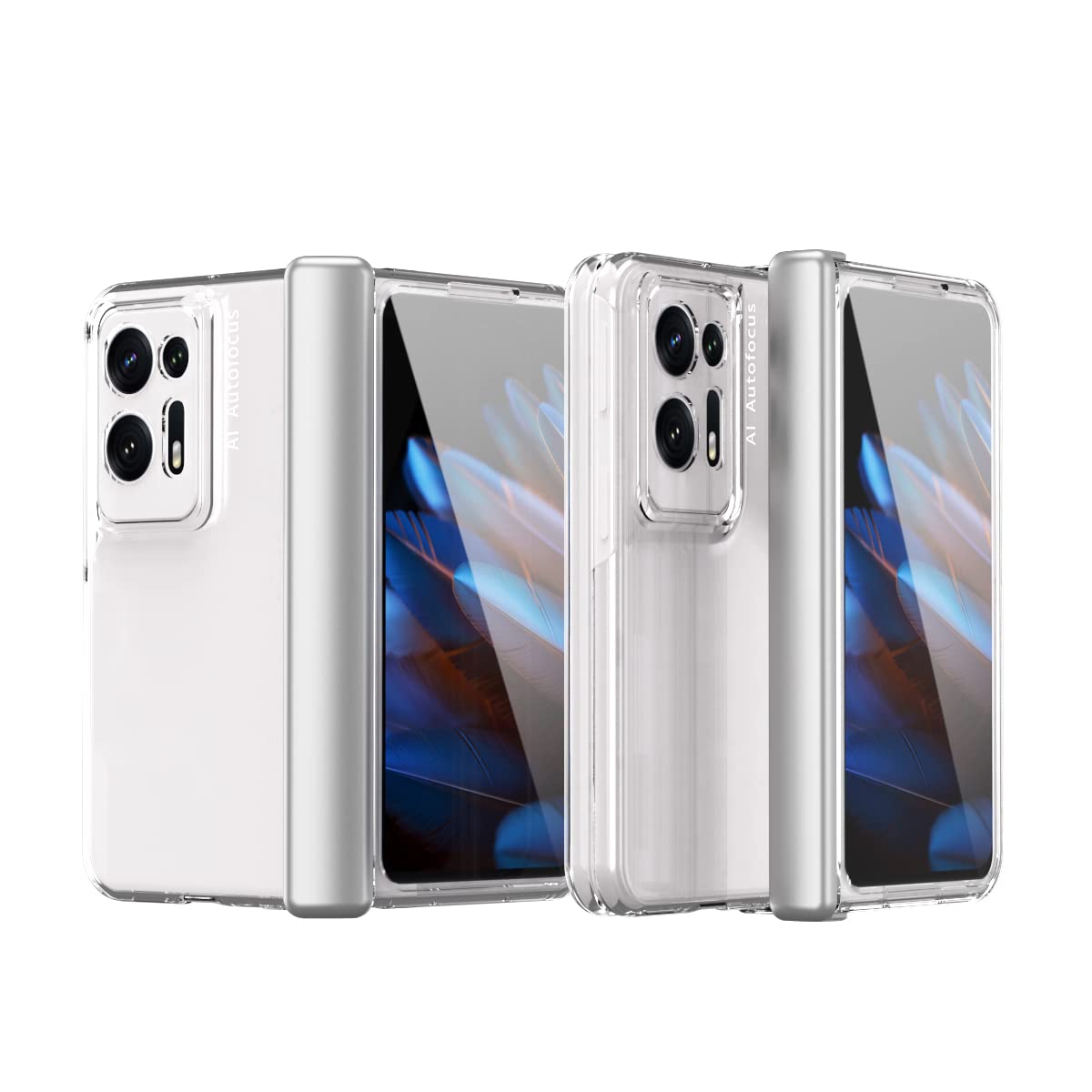 Skyro Hard Case Cover for Oppo Find N2 Fold 5G | Transparent, Shockproof Design | Compatible for Oppo Find N2 Fold 5G