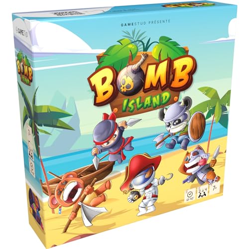 BOMB ISLAND | Juego de mesa | Fácil y Divertido | Caza del Tesoro | Battle Royale | Aventura y Estrategia | Piratería Familiar & Amigos | Idea de Regalo | A partir de 7 años