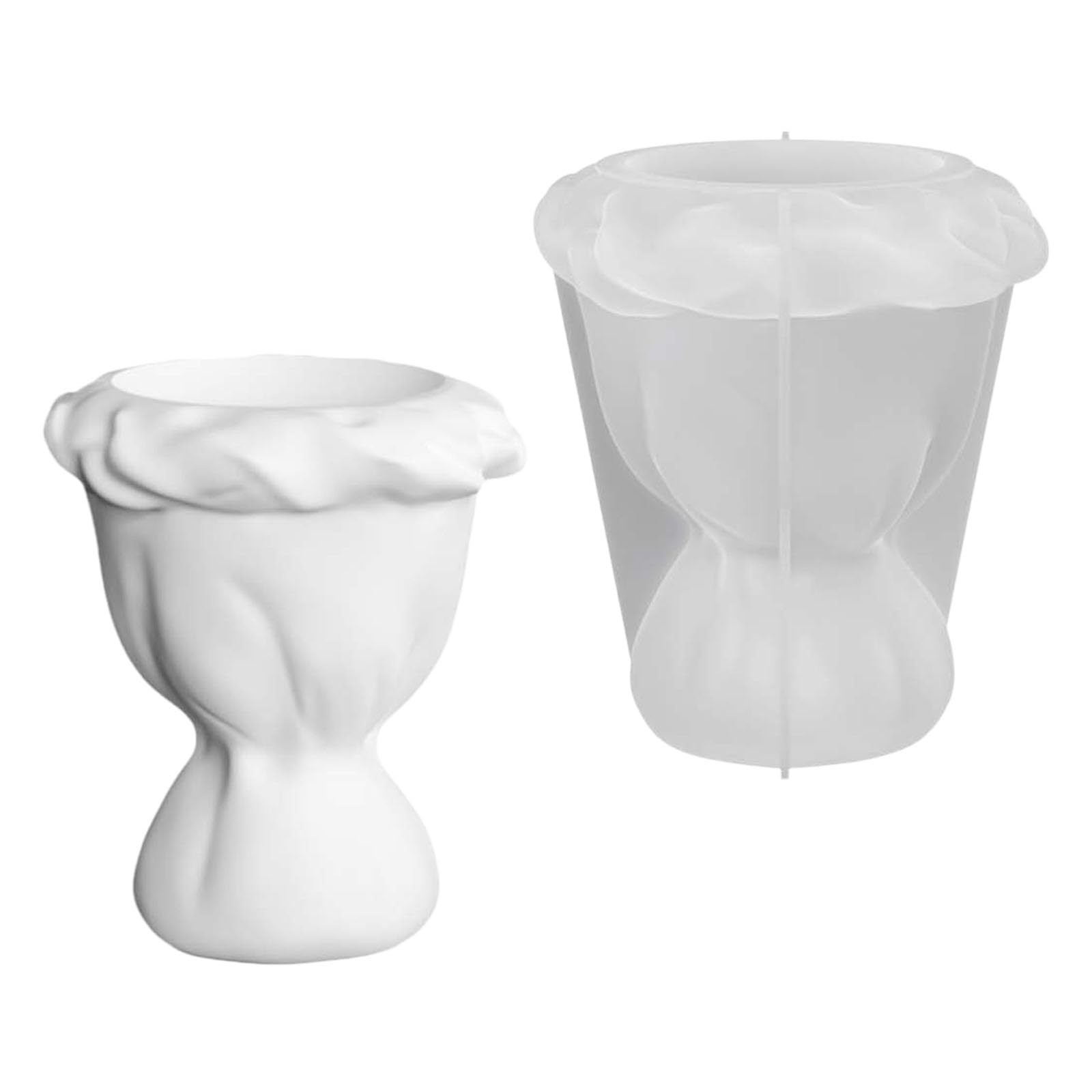 FOLODA Bouquets Shape Vase Silicone Molds Easy Demolding for Plant Holder Flowerport Concrete Decoration Epoxy Resin Elastomer Making