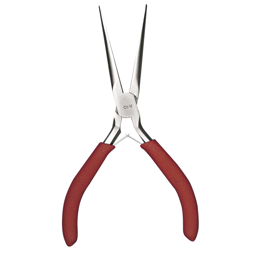 Rayher Long Chain Nose Pliers for Jewellery Making and Crafting, Pliers for Wire Crafts, Jewellery Pliers, steel, 15cm, 8934400