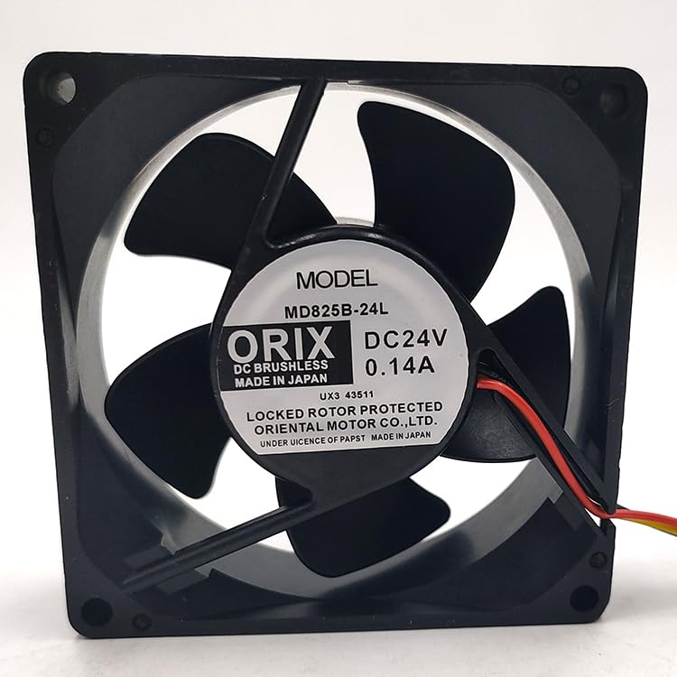 Ventilateur de refroidissement ORIX MD825B-24L 24V 0.14A 8cm pour alarme détection signal