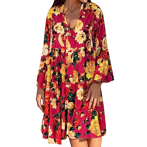 Robe d'été fluide femmes résolvant l'inconfort de la chaleur avec coupe ample imprimée