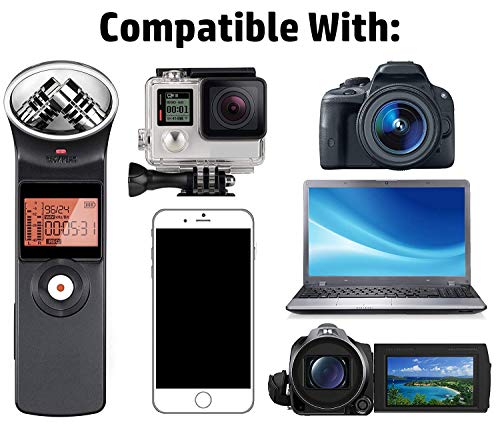 Agd Lavalier Lapel Microphone Kit - Clip-On Omnidirectional Condenser Lav Mic Compatible With Iphone, Ipad, Gopro, Dslr, Camcorder, Zoom Audio Recorder, Pc, Macbook, Android, Ps4 #TOP2