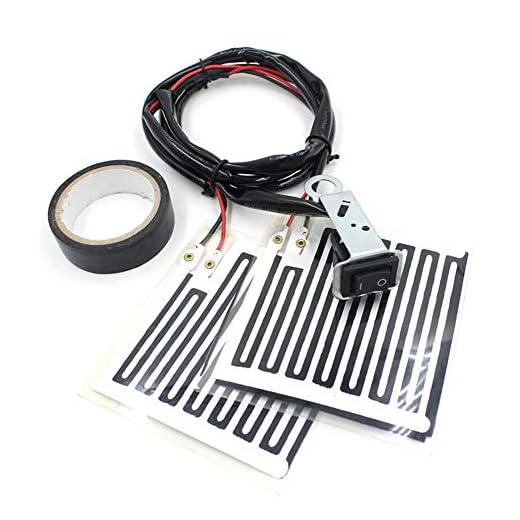 QAZAKY Motorcycle Motor Bike ATV Heated Grips Handlebar Heater Hand Pads Warmer 12V