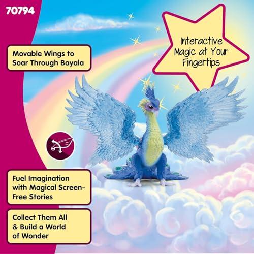 Image of Schleich Bayala - Magic Peacock Toy Figurine - Kids Ages 5+ | 70794