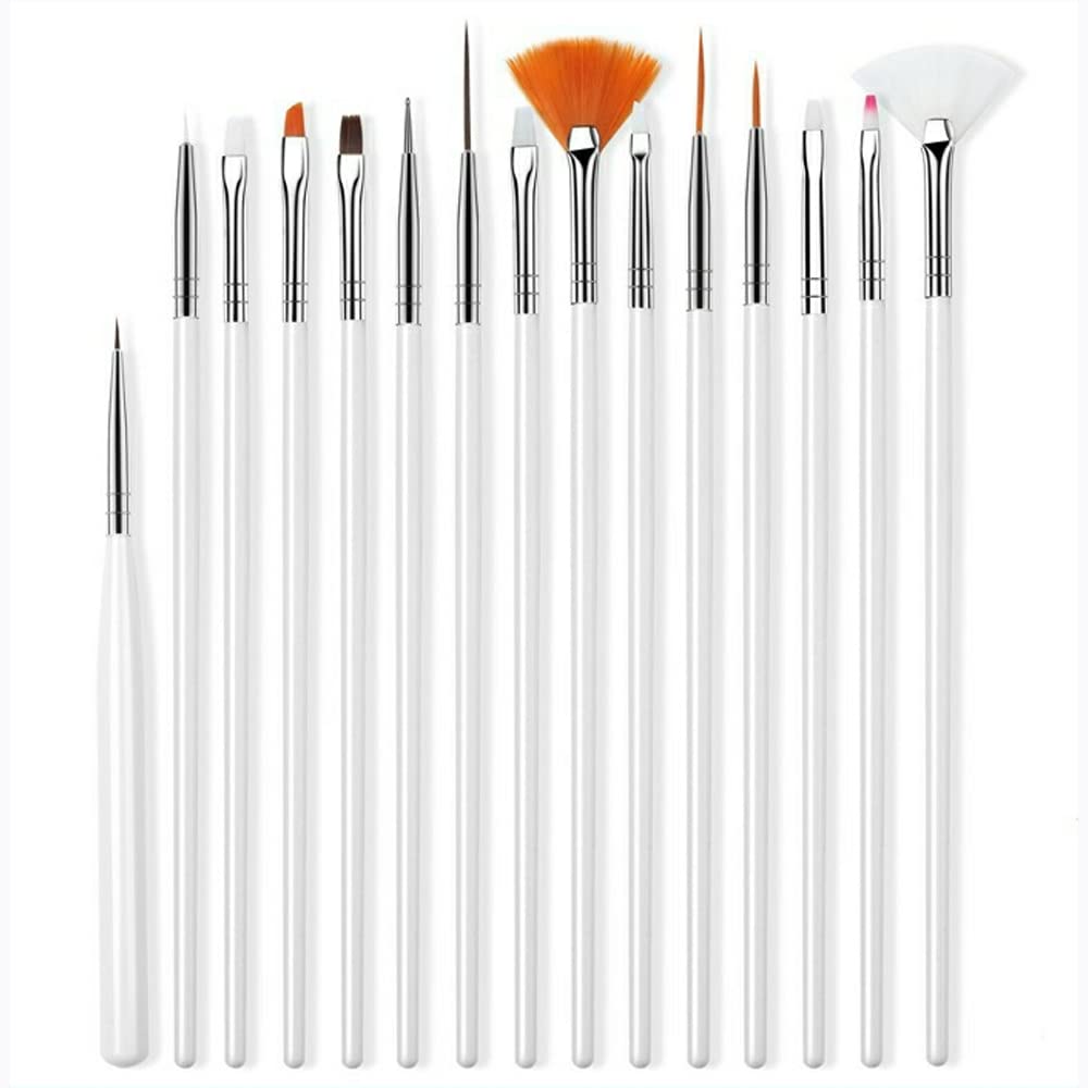 Savni High Quality Mix Nail Art Brush Set of 15-picture-53
