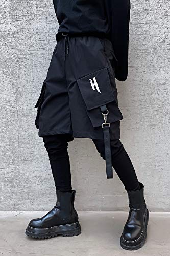 MOKEWEN Men's Layered Drawstring Pants4