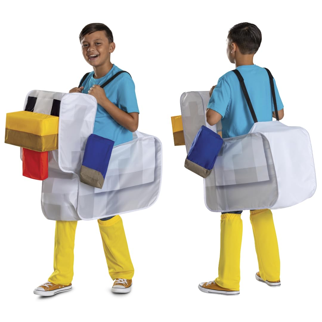 Disguise Minecraft Chicken Jockey Ride On Costume, Official Minecraft Costume Outfit with Easy Set Up, One Size Child