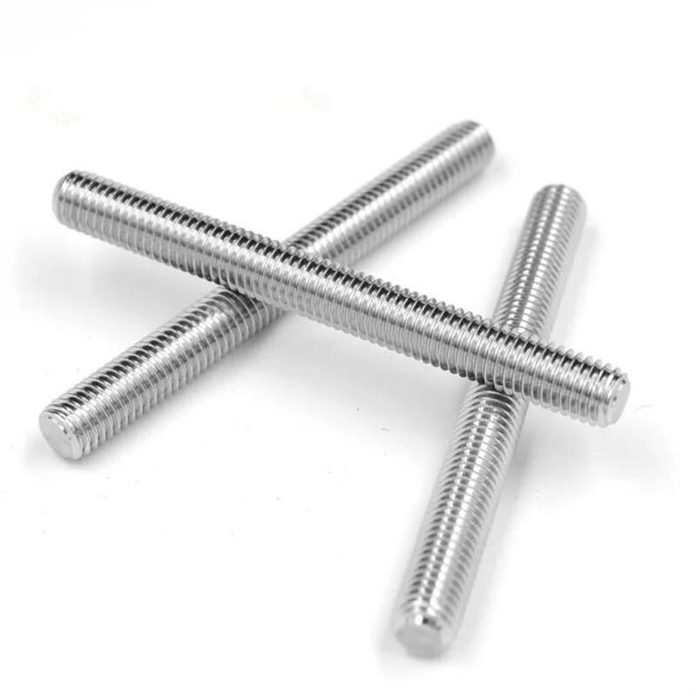 QUARKZMAN 2 stuks volledige schroefdraadstang M16 x 150 mm 201 roestvrij staal rechtse schroefdraad stangen met moeren en sluitringen volledige schroefdraadstang voor klemmen, hangers en U-bouten QUARKZMAN 2 stuks volledige schroefdraadstang M16 x 150 mm 201 roestvrij staal rechtse schroefdraad stangen met moeren en sluitringen volledige schroefdraadstang voor klemmen, hangers en U-bouten