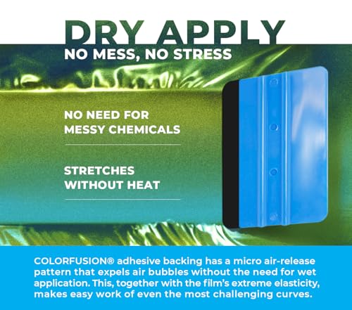 Image of ColorFusion PPF by VViViD, Gloss Early Spring Green Dry Apply PPF Vinyl Car Wrap Roll 6ft x 5ft