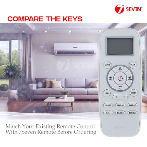 Image of 7SEVEN Compatible with Blue Star AC Remote Original 197A Model Suitable 1 1.5 2 Ton Split and Window Air Conditioner