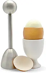 Cortador de casca de ovo ICO Egg Cracker & Topper, aço inoxidável