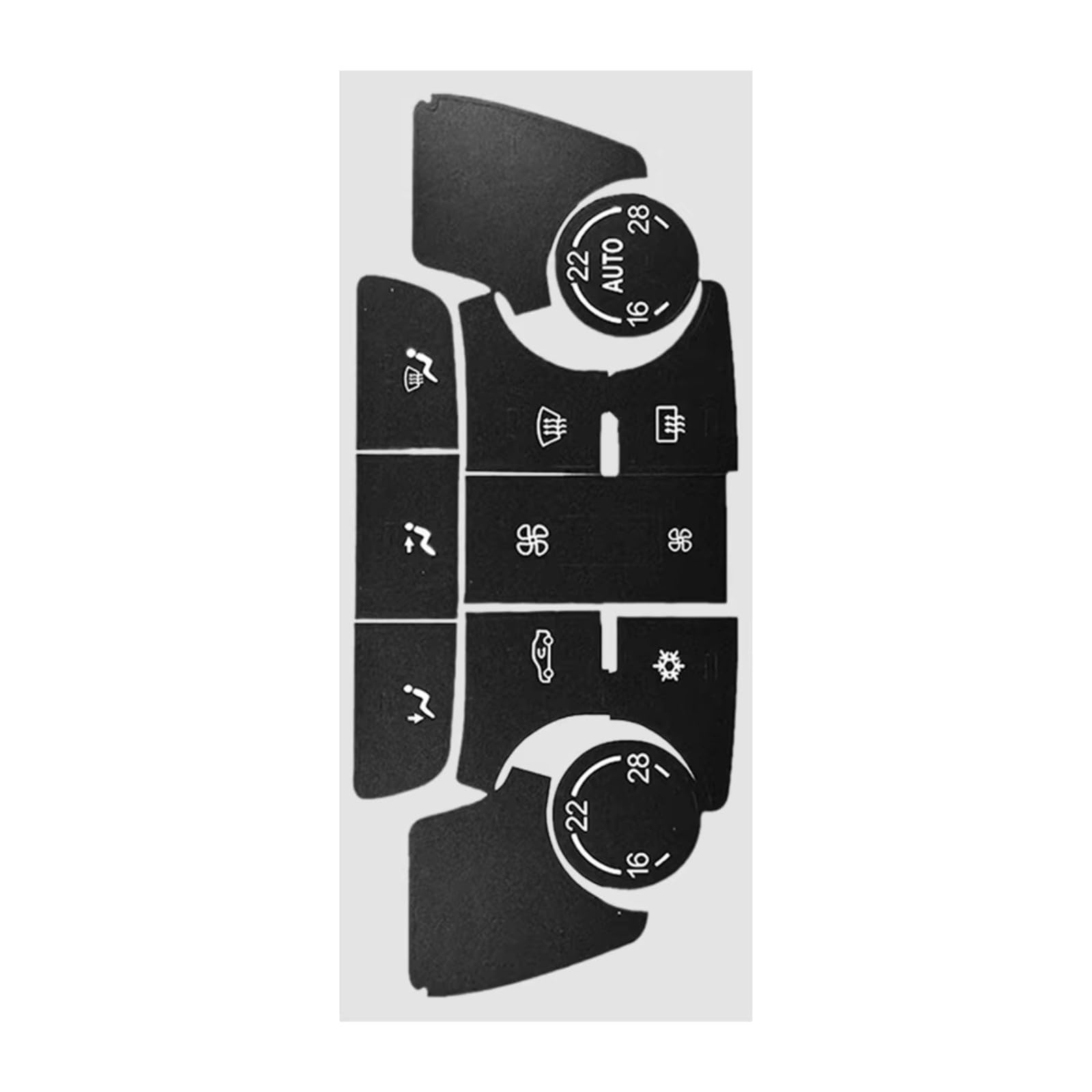 Bwwiezrs One Color Car Ac Climate Control Switch Button Repair Decal Stickers Replacement Parts Compatible With Opel For Mokka Interior Trims Sticker