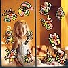 Ntwdby Weihnachten Basteln Fensterbilder, 12 Stück Weihnachten Fensterbilder Bastelset, Fensterbilder Basteln Weihnachtens Kinder, Bastelvorlagen für Weihnachts Kinder, DIY Bastelset Geschenk #5