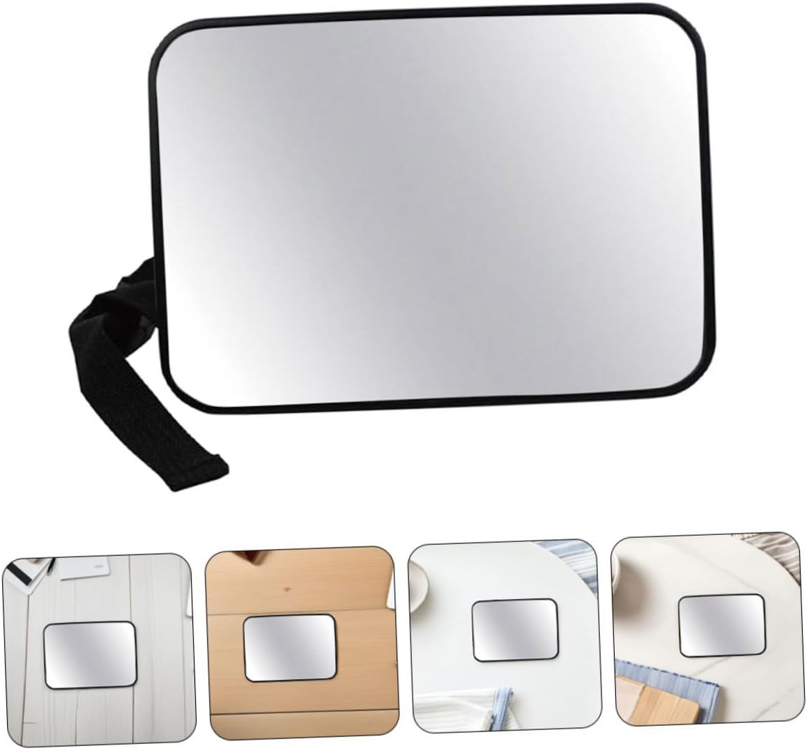 Car Mirror for Rear-facing Seats Automotive Interior Rearview Mirror 18.8x13.5cm with Wide View for Newborn Backseat Monitoring