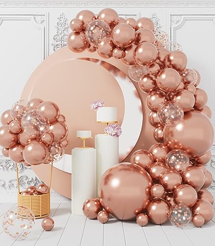 APPLICAZIONI - I palloncini color oro rosa ecologici premium sono perfetti come decorazioni per feste, accessori per feste, forniture per feste, elementi essenziali per feste, decorazioni per matrimoni, anniversari, lauree, addii al celibato, compleanni, feste per addio al nubilato e altre decorazioni per feste in uno stile nuovo e fresco