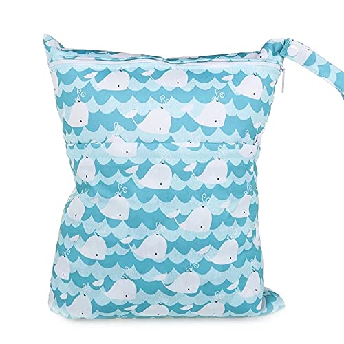 LIMOS Waterproof Wet Bag, Washable, Reusable for Travel, Beach, Pool, Stroller, Diapers, Dirty Gym Clothes, Swimsuits, Toiletries 36cm x 30cm