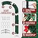 Outvita Christmas Archway Decoration, 9ft Artificial Tree Stand with Arch Top and Christmas Ornaments, Background Stand for Outdoor Indoor Room Festival Decoration