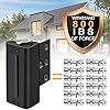 Home Security Door Lock Reinforcement - Child Proof High Security Door Locks with 3" Stop Withstand 800 lbs for Inward Swinging Front Door, Night Kids Safety Metal Flip Deadbolt Latch Defend Home